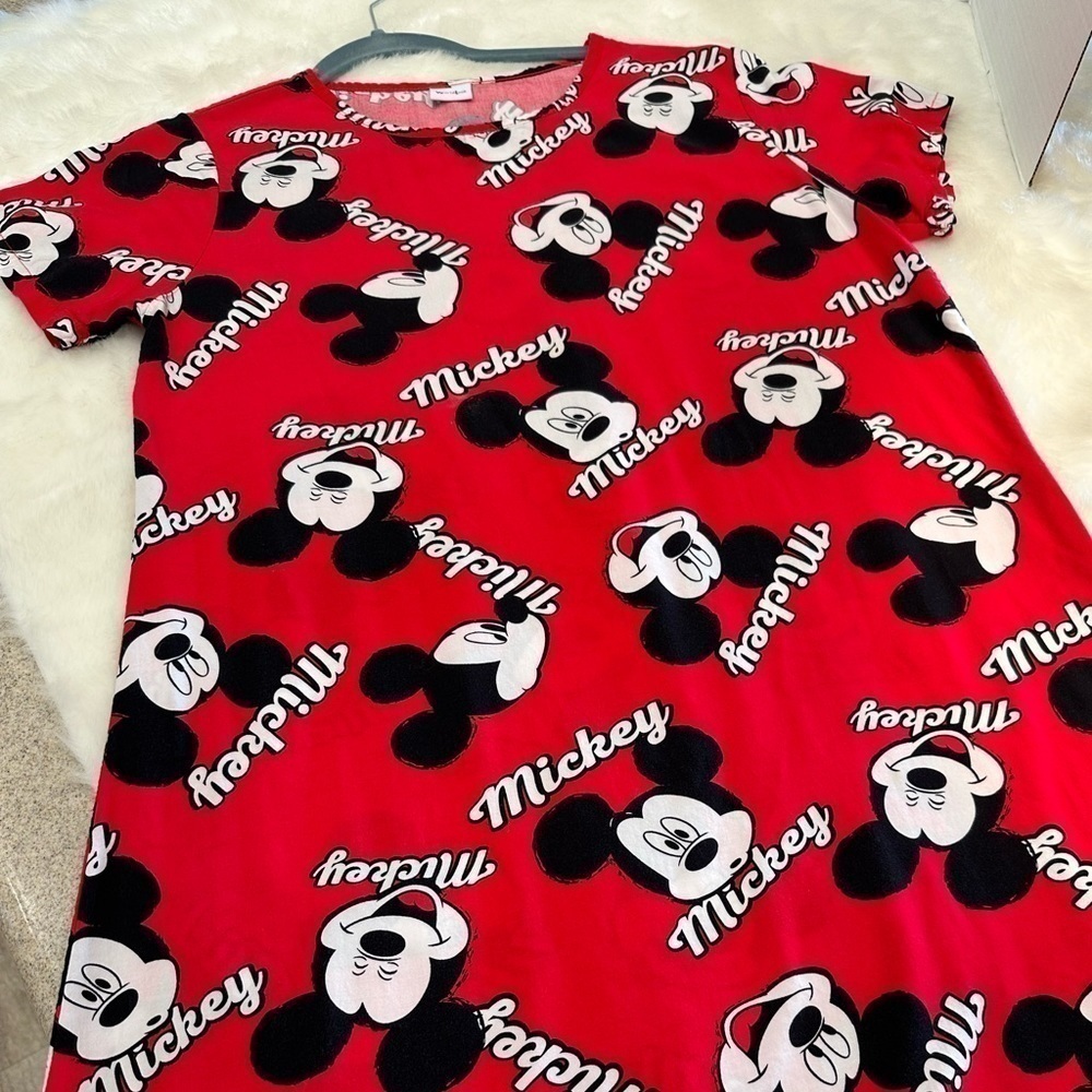 WorldLook Mickey Mouse red t-shirt dress size Md